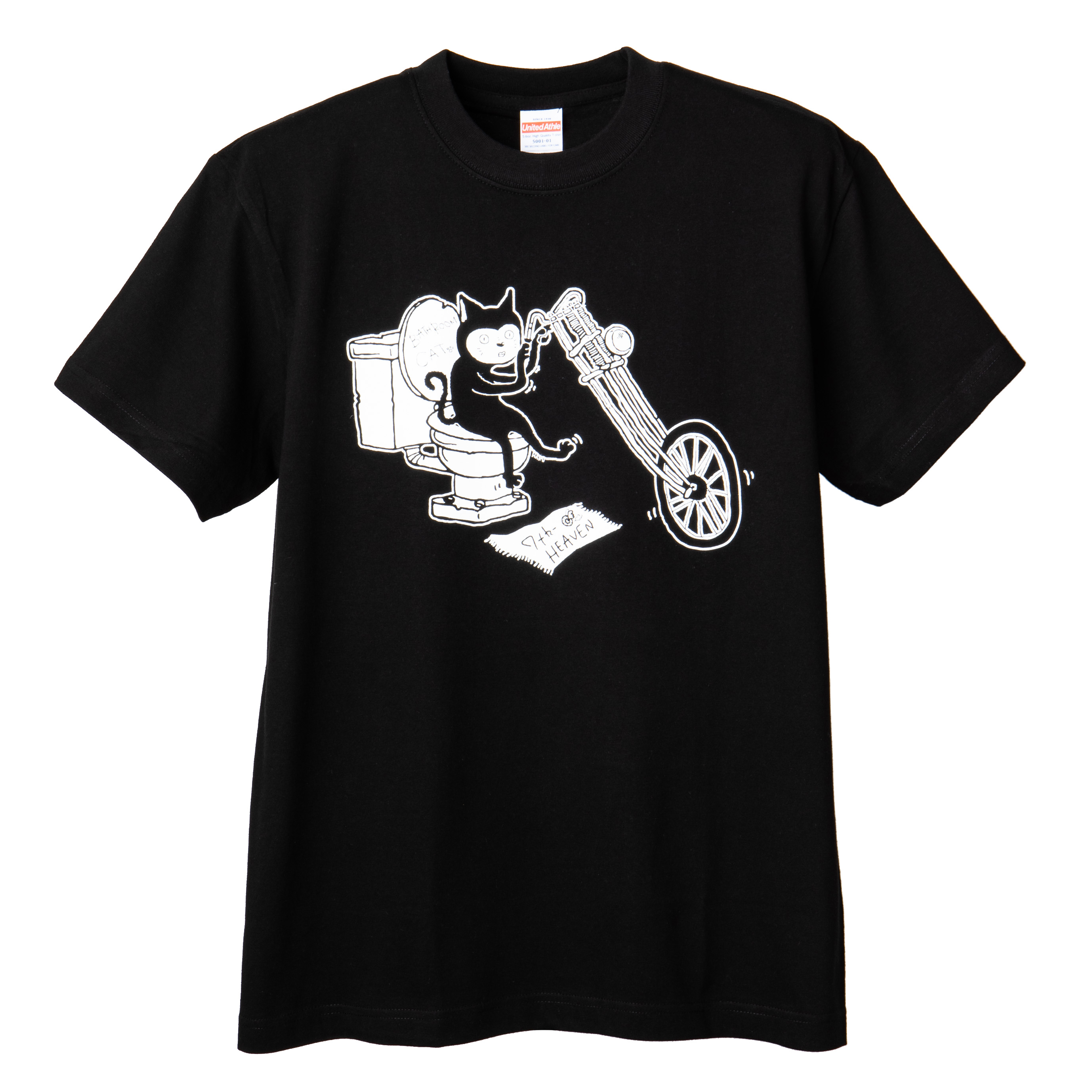 BathroomCAT　T-shirt (Black)