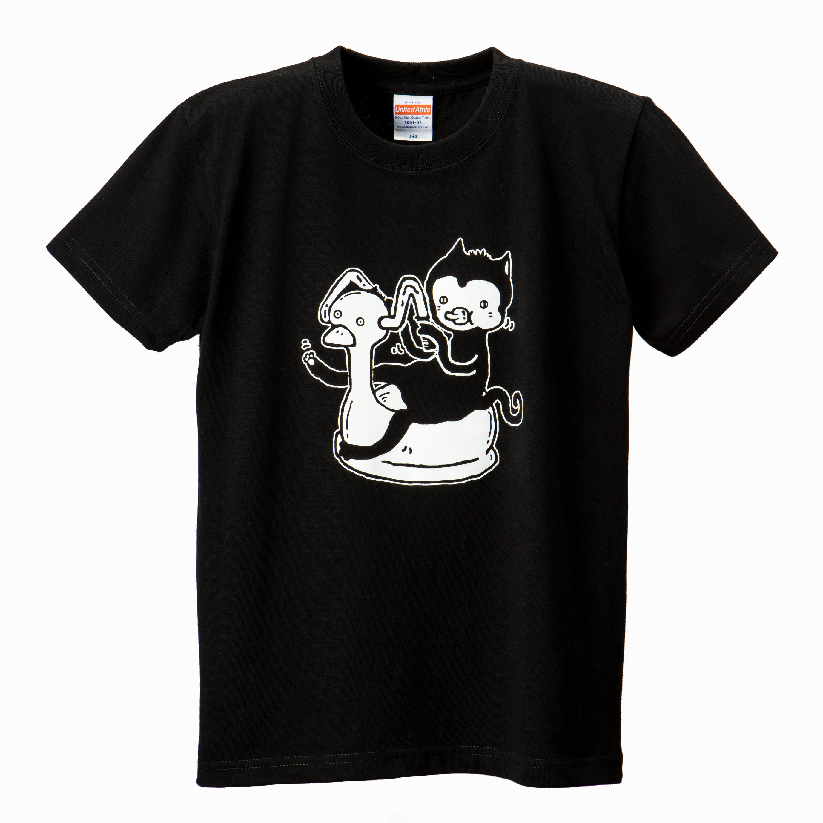 BathroomBABYCAT　T-shirt (Black)